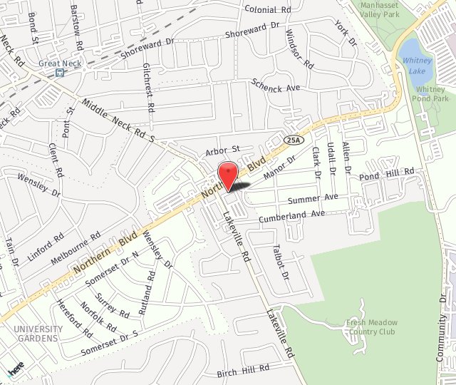 Location Map: 600 Northern Blvd. Great Neck, NY 11021