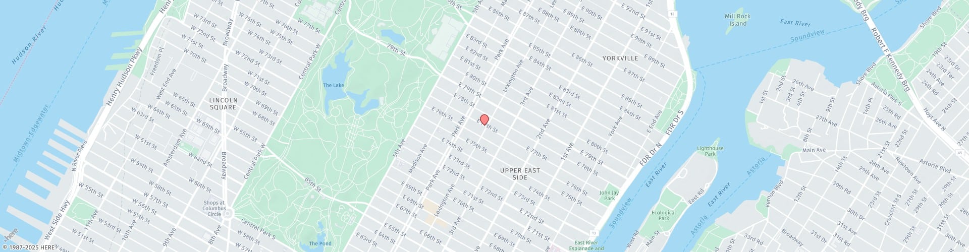 Location Map: 130 East 77th Street New York, NY 10075